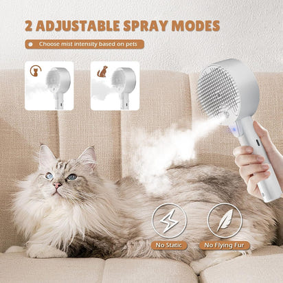 Steam Pet Brush for Shedding – by MittensMarket™