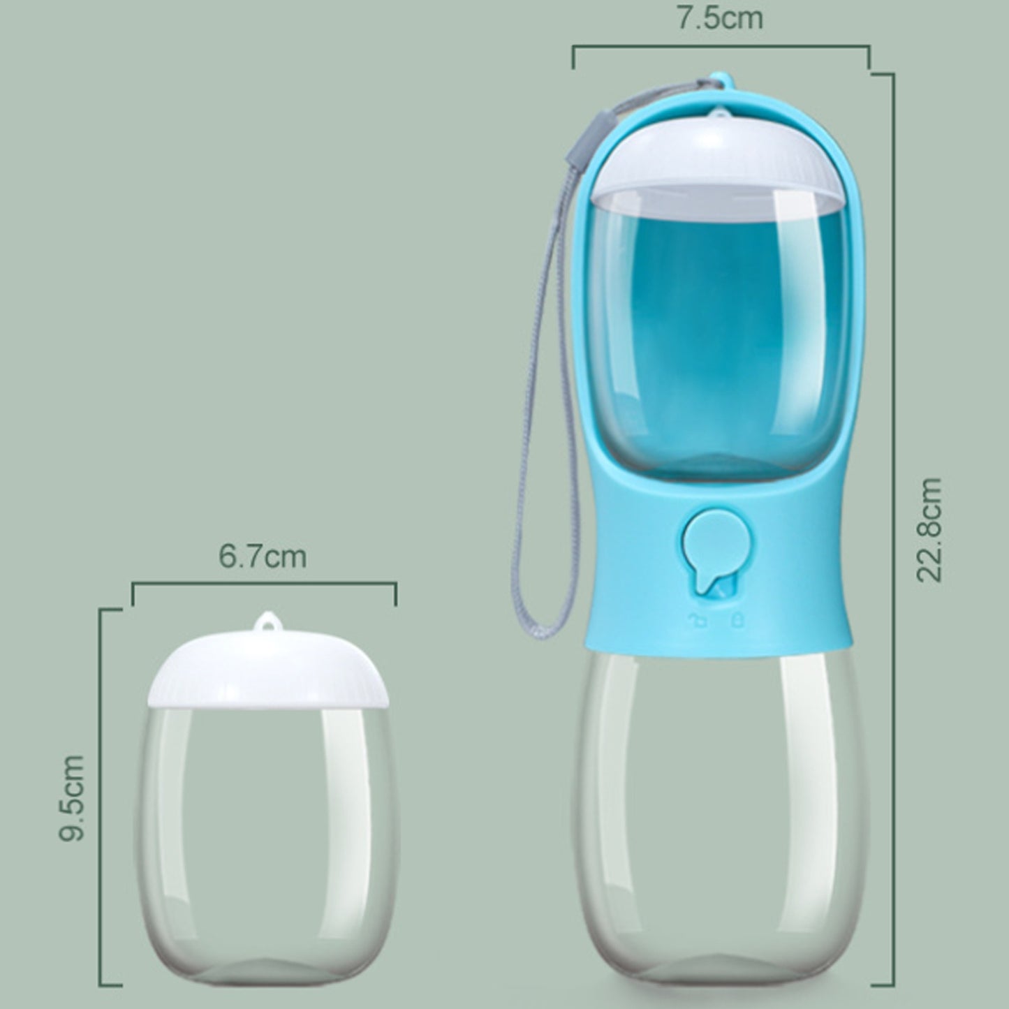 2-in-1 Travel Water & Food Bottle by MittensMarket™