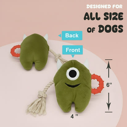 Squeaky Plush Chew Toy for Tough Dogs by MittensMarket™