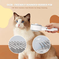 Steam Pet Brush for Shedding – by MittensMarket™