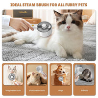Steam Pet Brush for Shedding – by MittensMarket™