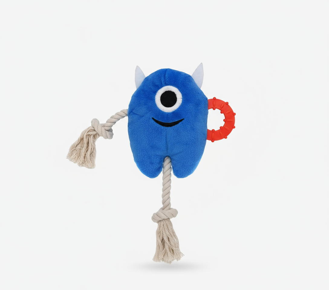 Squeaky Plush Chew Toy for Tough Dogs by MittensMarket™