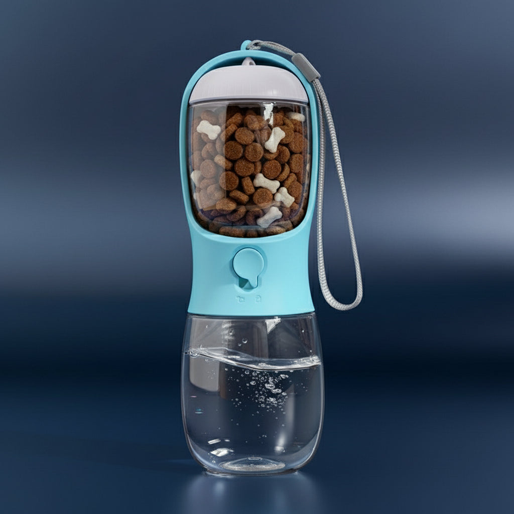 2-in-1 Travel Water & Food Bottle by MittensMarket™