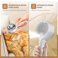 Steam Pet Brush for Shedding – by MittensMarket™